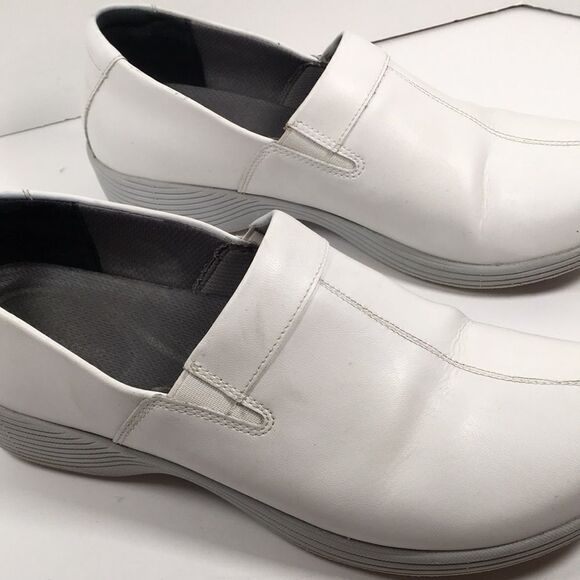 DANSKO Work Wonders Women's EU 41 US 10.5 Shoes White Leather Closed Heel Clogs - Picture 12 of 14